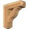 Ekena Millwork Funston Craftsman Rough Sawn Bracket w/ Offset Brace, Western Red Cedar, 8"W x 26"D x 26"H BKT0806X26X26FST04RWR - alternate 1